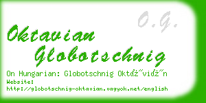 oktavian globotschnig business card